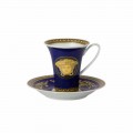 Rosenthal Versace Medusa Blauwe Kop hoge porseleinen ontwerp Coffee