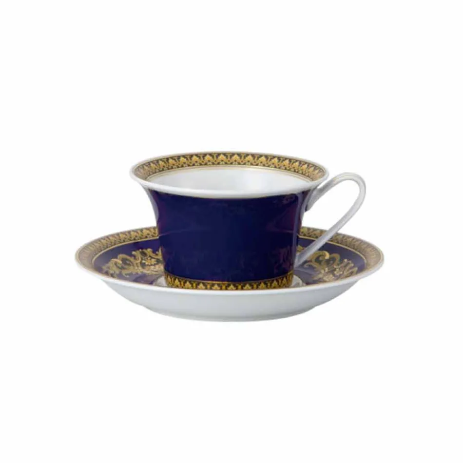 Rosenthal Versace Medusa Blauwe Mok door modern design porselein thee Viadurini