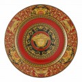Rosenthal Versace Medusa Rode Plaat placeholder 30cm porselein