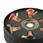 Rosenthal Versace Medusa Red september porseleinen espressokopjes 6 stuks Viadurini
