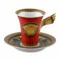 Rosenthal Versace Medusa Red Cup Coffee High Porcelain Ontwerp