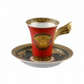 Rosenthal Versace Medusa Rode koffiekop gemaakt van porselein ontwerp
