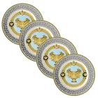 Rosenthal Versace Prestige Gala 4 Dinerborden Diameter 18 cm - Prestige Viadurini