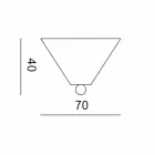 Keramische rozet voor lampen samenstelling Battersea 975ST - Toscot Viadurini