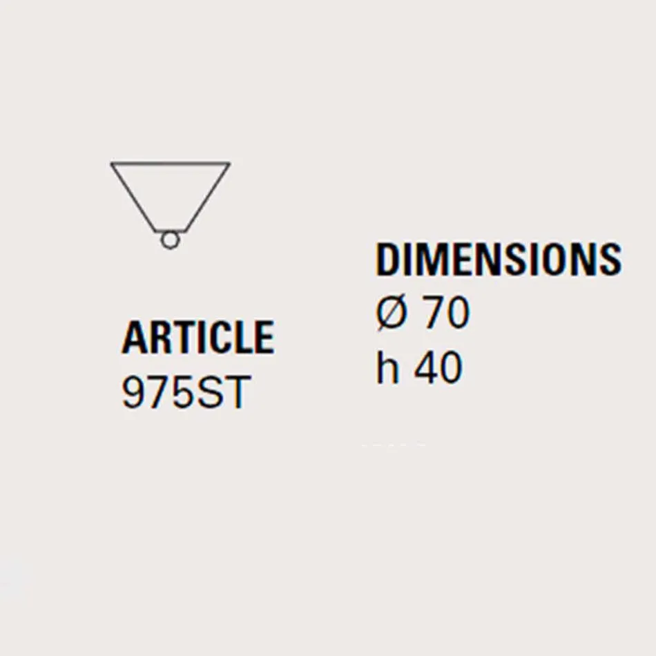 Keramische rozet voor lampen samenstelling Battersea 975ST - Toscot Viadurini