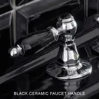 Klassieke 3-gats bidetkraan met koperen hendels Made in Italy - Noriana Viadurini