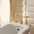 Vintage messing bidetkranen met interne levering Made in Italy - Katerina Viadurini