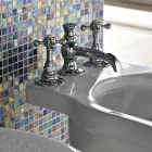 Vintage 3-gats messing bidetkraan gemaakt in Italië - Elisea Viadurini