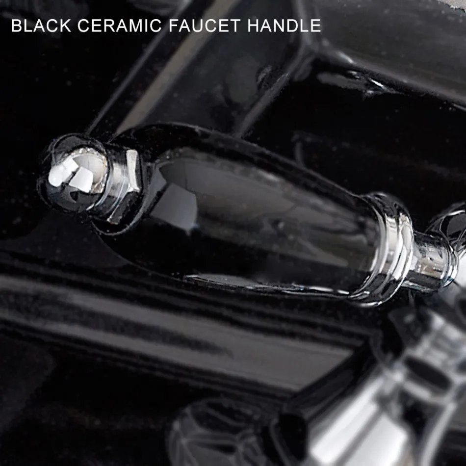 Klassieke bidetkraan met één gat en handgemaakte koperen hendels - Noriana Viadurini