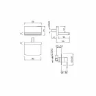 Wandmengkraan met watervaluitloop Made in Italy - Sika Viadurini