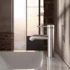 Eengreeps Wastafelmengkraan Messing Rond Design - Antilio Viadurini