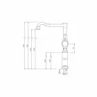 Hoge Barrel Design Wastafelmengkraan Made in Italy - Neno Viadurini