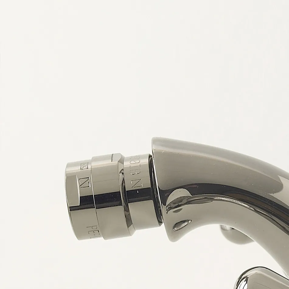 Messing bidetkraan met één gat en klassieke afvoer - Ercolina Viadurini