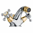 Bidetkraan met één gat in messing Klassiek ontwerp Made in Italy - Lisca Viadurini