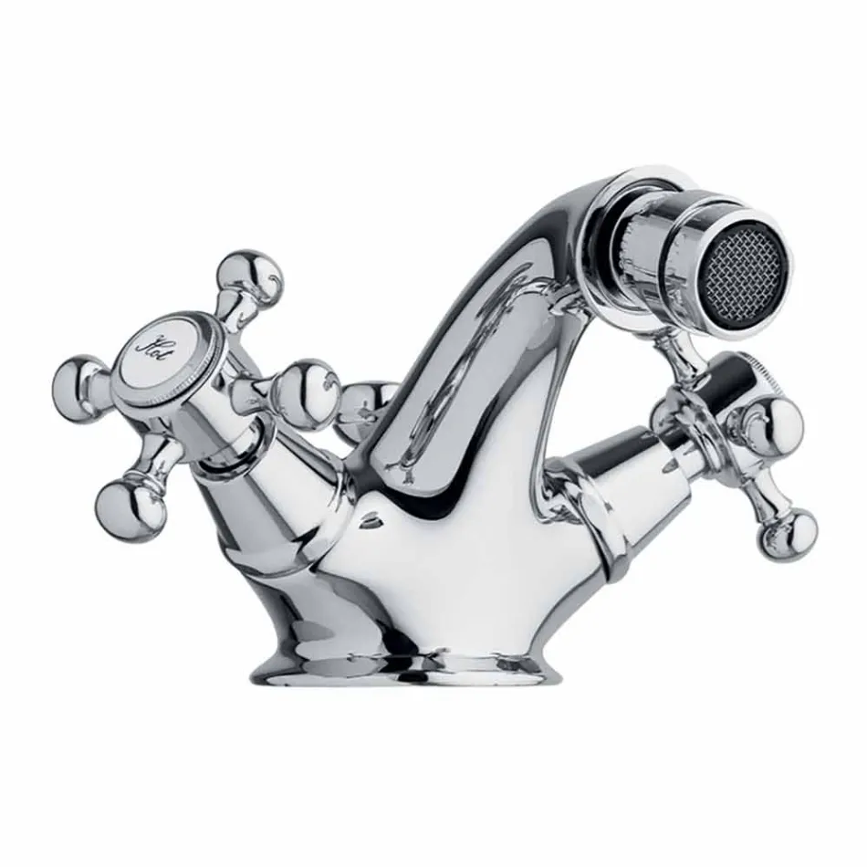 Bidetkraan met één gat in messing Klassiek ontwerp Made in Italy - Lisca Viadurini