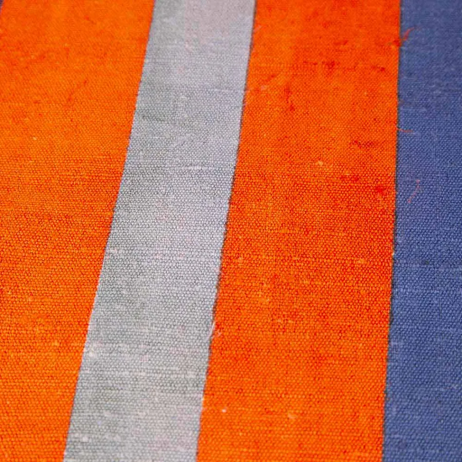 Loper van Italiaanse kunst geproduceerd en met de hand beschilderd in hennep uniek stuk - merken Viadurini