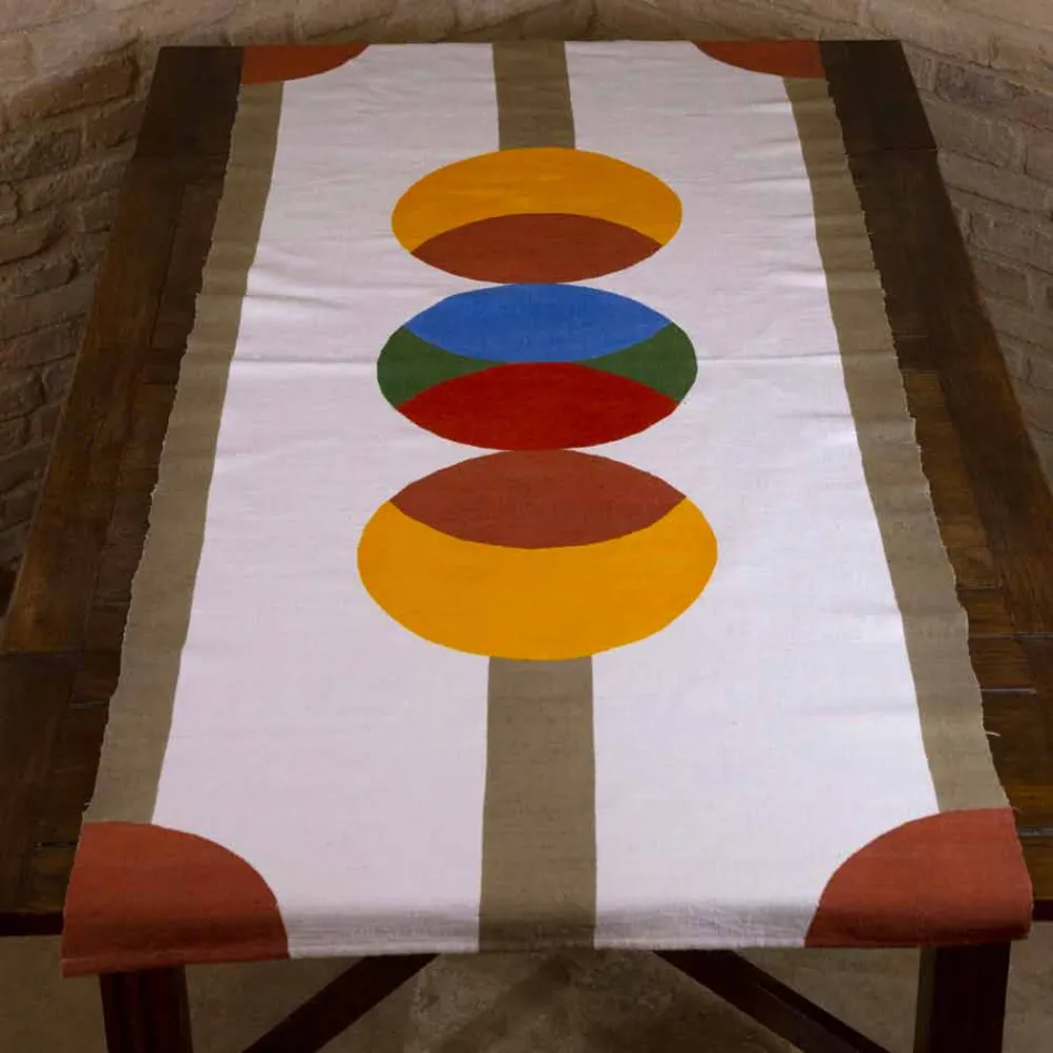 Handgeschilderde Italiaanse hennep Runner One Piece - merken Viadurini