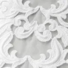 Linnen tafelloper met wit kant Italiaanse luxe kwaliteit - Farnese Viadurini