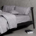 Linnen dekbedovertrek opbergtas met Sinergia kant en knopen - Energis Viadurini