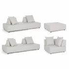 Modern Design Outdoor Corner Lounge in Homemotion Fabric - Benito Viadurini