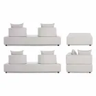 Modern Design Outdoor Corner Lounge in Homemotion Fabric - Benito Viadurini