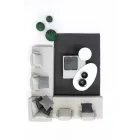 Modern Design Outdoor Corner Lounge in Homemotion Fabric - Benito Viadurini