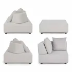 Modern Design Outdoor Corner Lounge in Homemotion Fabric - Benito Viadurini