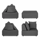 Modern Design Outdoor Corner Lounge in Homemotion Fabric - Benito Viadurini