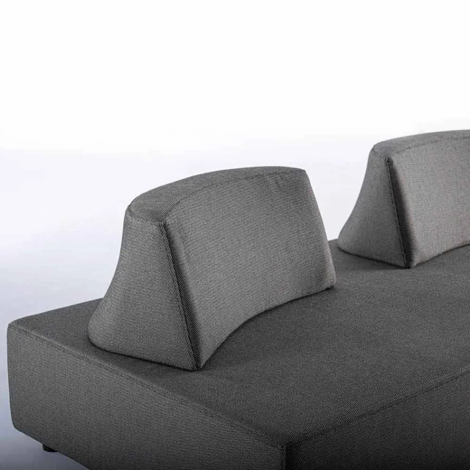 Modern Design Outdoor Corner Lounge in Homemotion Fabric - Benito Viadurini