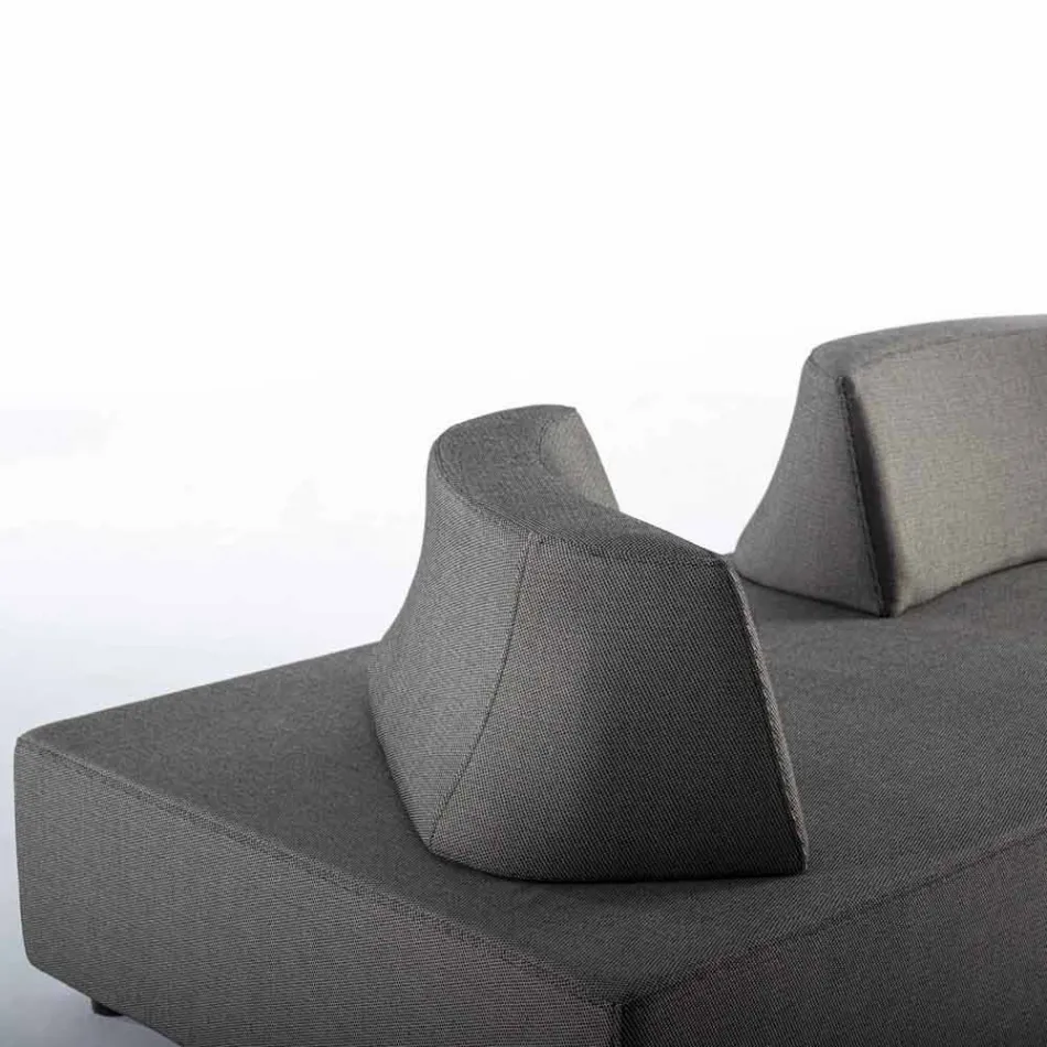 Modern Design Outdoor Corner Lounge in Homemotion Fabric - Benito Viadurini