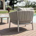 Woonkamer Bestaande uit 2 Fauteuils, 1 Sofa en 2 Salontafels in Aluminium - Fusion Viadurini