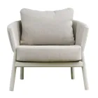 Woonkamer Bestaande uit 2 Fauteuils, 1 Sofa en 2 Salontafels in Aluminium - Fusion Viadurini