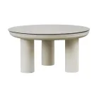 Woonkamer Bestaande uit 2 Fauteuils, 1 Sofa en 2 Salontafels in Aluminium - Fusion Viadurini