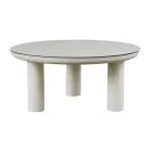 Woonkamer Bestaande uit 2 Fauteuils, 1 Sofa en 2 Salontafels in Aluminium - Fusion Viadurini