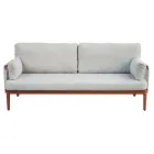 Woonkamer Bestaande uit 2 Fauteuils, 1 Sofa en Salontafel in Aluminium - Symphony Viadurini