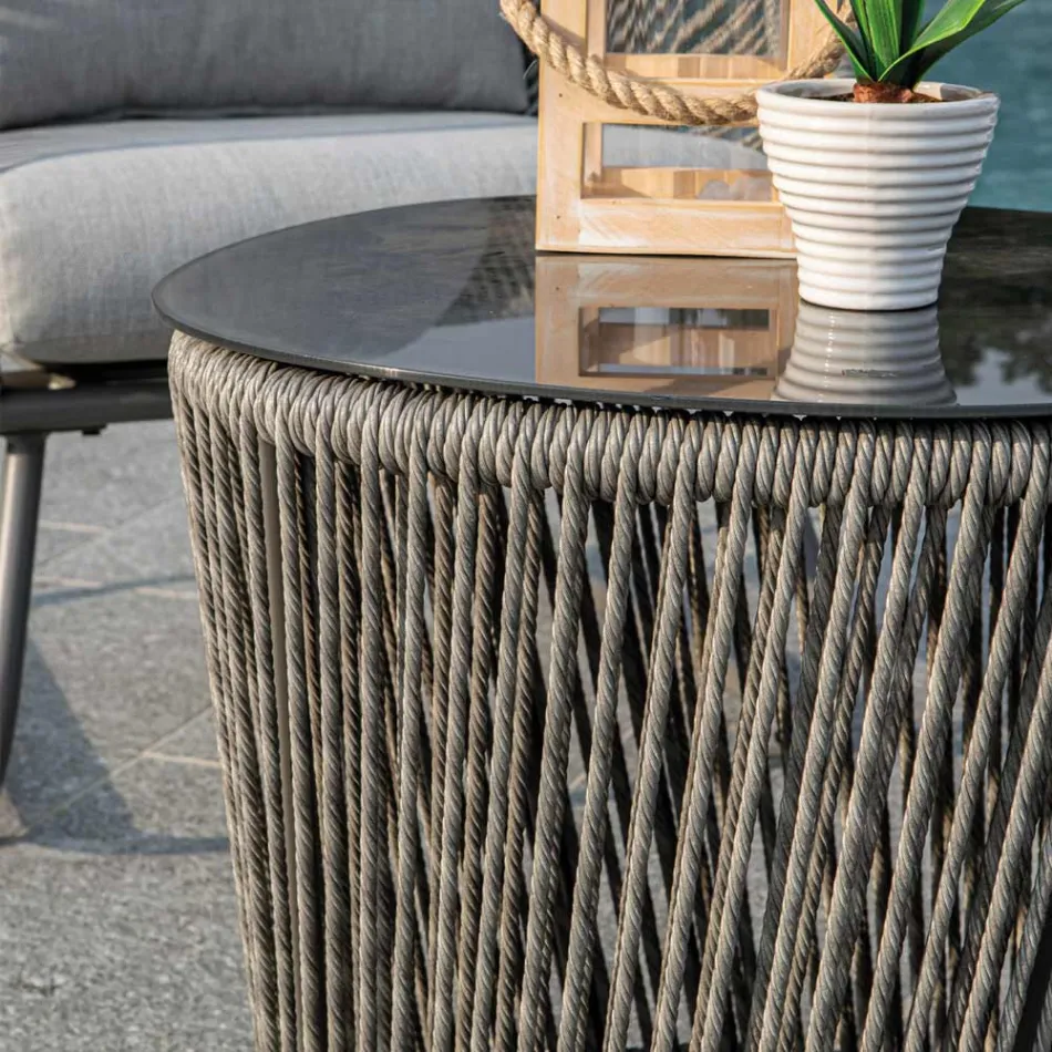 Woonkamer Bestaande uit 2 Fauteuils met Salontafel - Koffer Viadurini