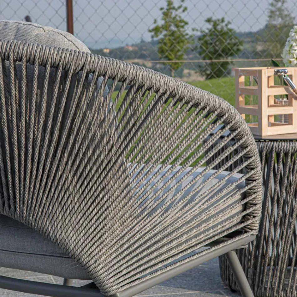 Woonkamer Bestaande uit 2 Fauteuils met Salontafel - Koffer Viadurini