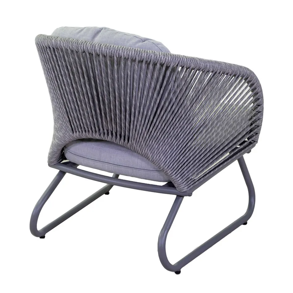 Woonkamer Bestaande uit 2 Fauteuils met Salontafel - Koffer Viadurini