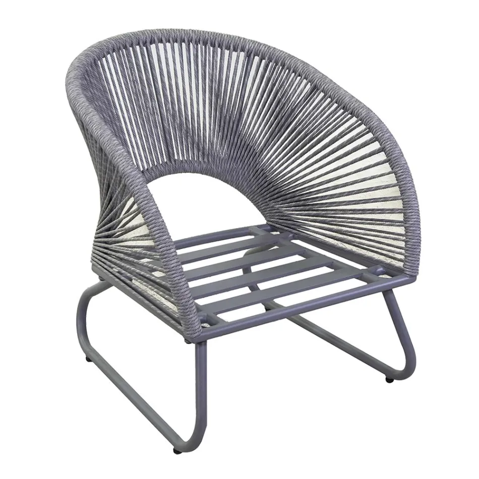 Woonkamer Bestaande uit 2 Fauteuils met Salontafel - Koffer Viadurini