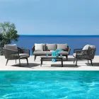 Woonkamer bestaande uit een 2- of 3-zitsbank, fauteuils en salontafel - Elios Viadurini