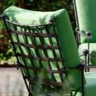 Ambachtelijke buitenwoonkamer in ijzeren grafietafwerking Made in Italy - Lietta Viadurini