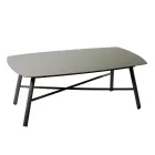 Woonkamer buiten Bestaande uit 1 3-zitsbank, 2 fauteuils en 1 salontafel - Righello Viadurini