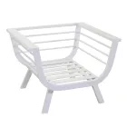 Woonkamer buiten Bestaande uit 1 3-zitsbank, 2 fauteuils en 1 salontafel - Righello Viadurini