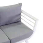 Woonkamer buiten Bestaande uit 1 3-zitsbank, 2 fauteuils en 1 salontafel - Righello Viadurini