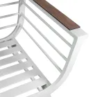 Woonkamer buiten Bestaande uit 2 fauteuils en 1 aluminium tafel - Righello Viadurini