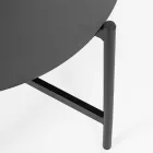 Buitenwoonkamer met 1 bank, 2 fauteuils en 2 stalen tafels - voorkeur Viadurini