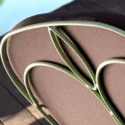 Buitenlounge met handgemaakte ijzeren structuur Made in Italy - Melinda Viadurini