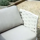 Woonkamer buiten met aluminium salontafel in verschillende kleuren - Harmony Viadurini