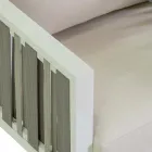 Outdoor lounge in wit aluminium en crèmekleurige kussens - Relaz Viadurini