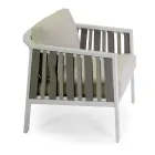 Outdoor lounge in wit aluminium en crèmekleurige kussens - Relaz Viadurini